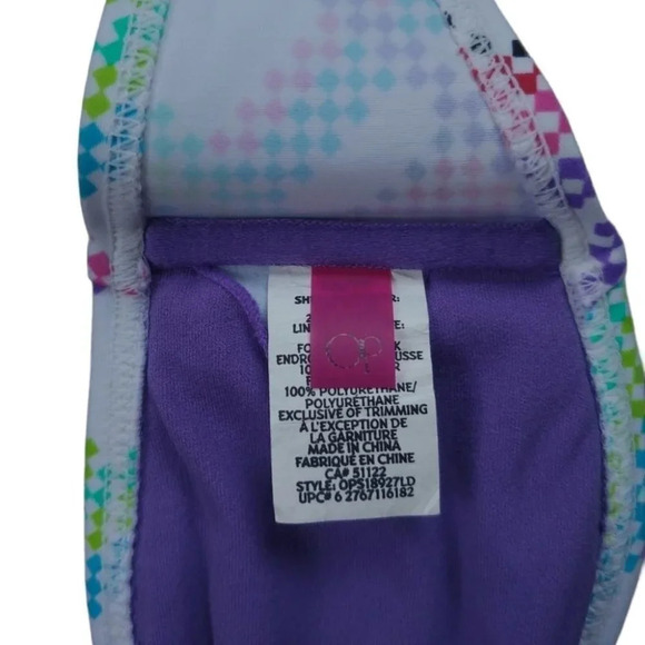 Op String Swim/Bathing Bikini Top, Rusched, XS - Picture 8 of 9